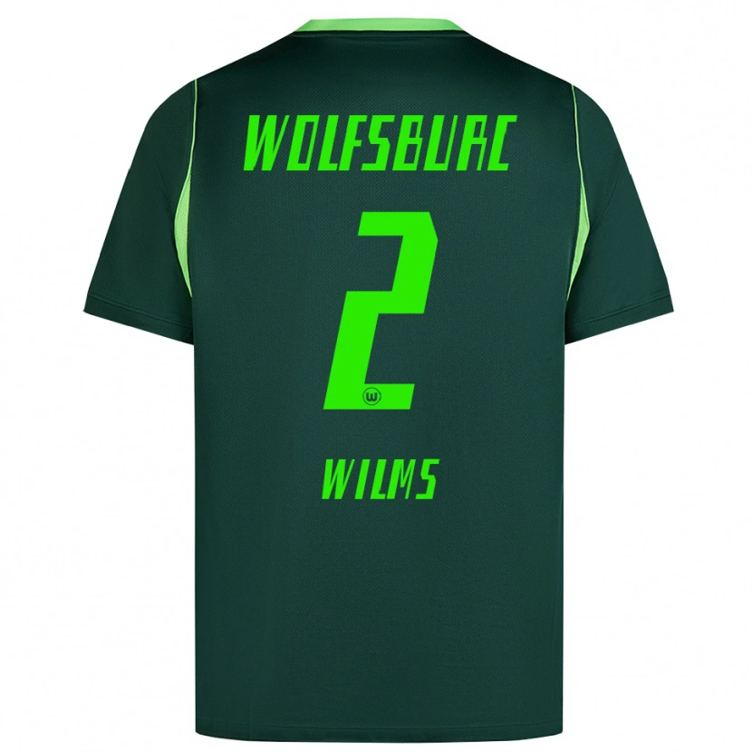 Danxen Women Lynn Wilms #2 Dark Green White Home Jersey 2026/27 T-Shirt