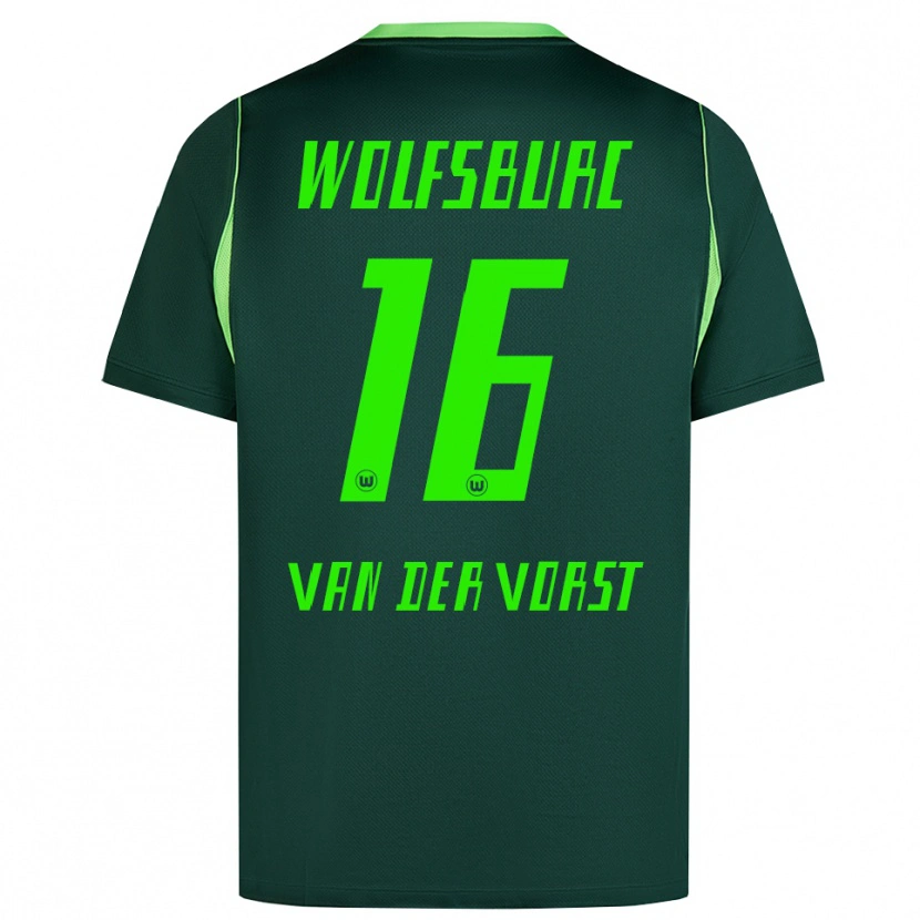 Danxen Women Fynn Van Der Vorst #16 Dark Green White Home Jersey 2026/27 T-Shirt