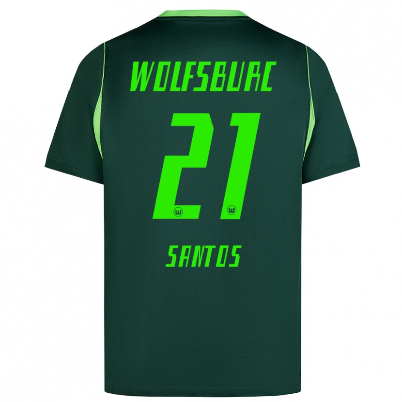 Danxen Women Leonardo Santos #21 Dark Green White Home Jersey 2026/27 T-Shirt