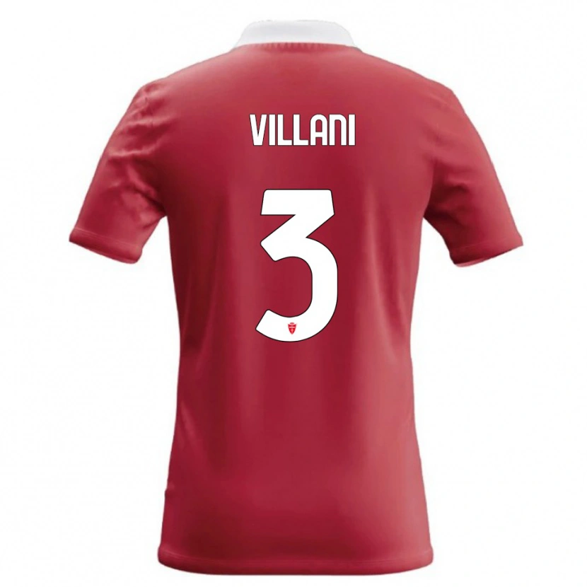 Danxen Women Matteo Villani #3 Red White Home Jersey 2026/27 T-Shirt