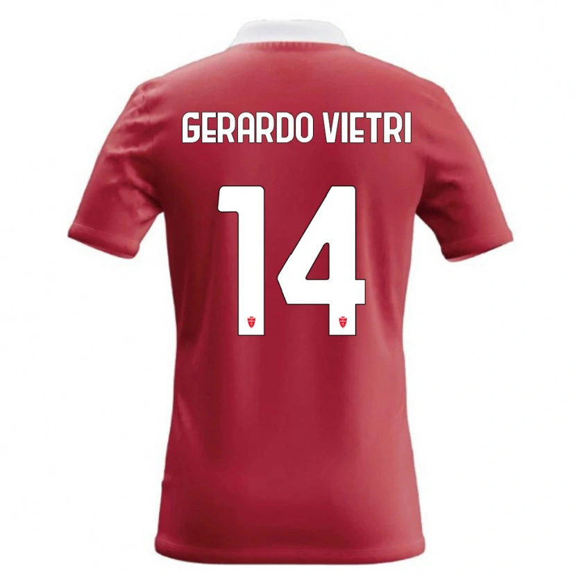 Danxen Women Alessandro Gerardo Vietri #14 Red White Home Jersey 2026/27 T-Shirt