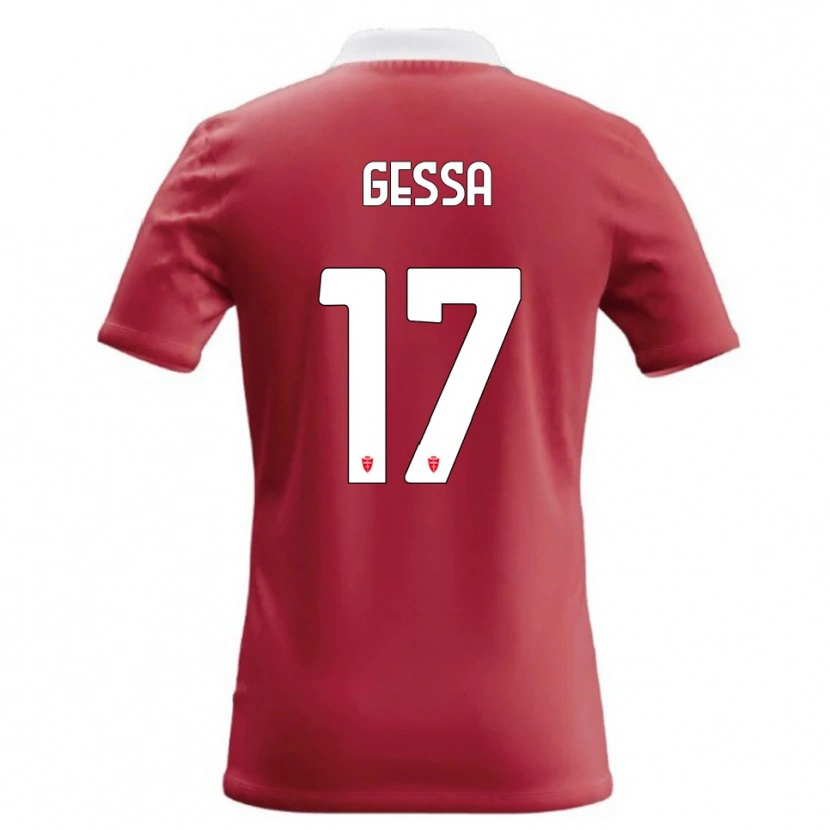 Danxen Women Francesco Gessa #17 Red White Home Jersey 2026/27 T-Shirt