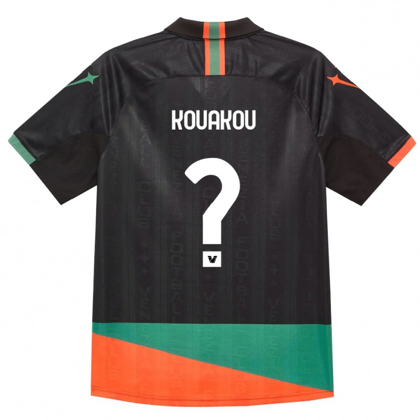 Danxen Women Bruno Kouakou #0 Black Orange Green Home Jersey 2026/27 T-Shirt