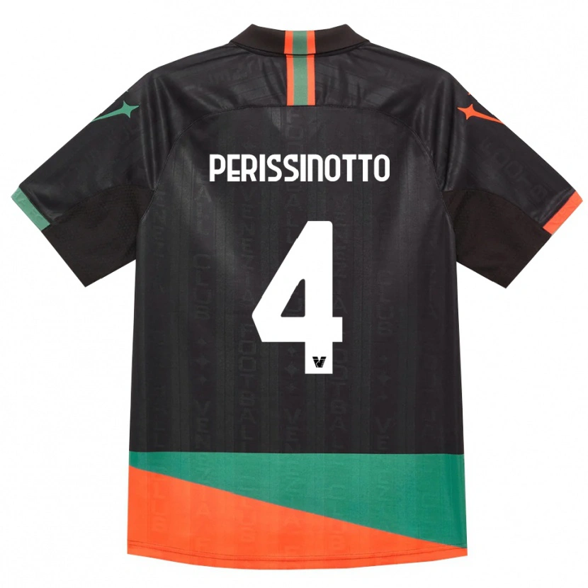 Danxen Women Nicolò Perissinotto #4 Black Orange Green Home Jersey 2026/27 T-Shirt