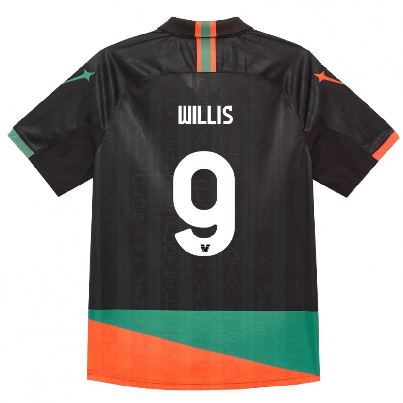 Danxen Women Kailey Willis #9 Black Orange Green Home Jersey 2026/27 T-Shirt
