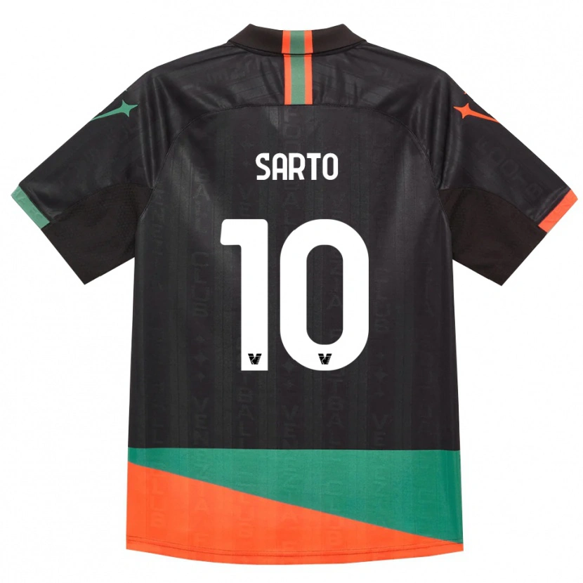 Danxen Women Gabriel Sarto #10 Black Orange Green Home Jersey 2026/27 T-Shirt