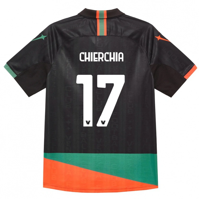 Danxen Women Chiara Chierchia #17 Black Orange Green Home Jersey 2026/27 T-Shirt