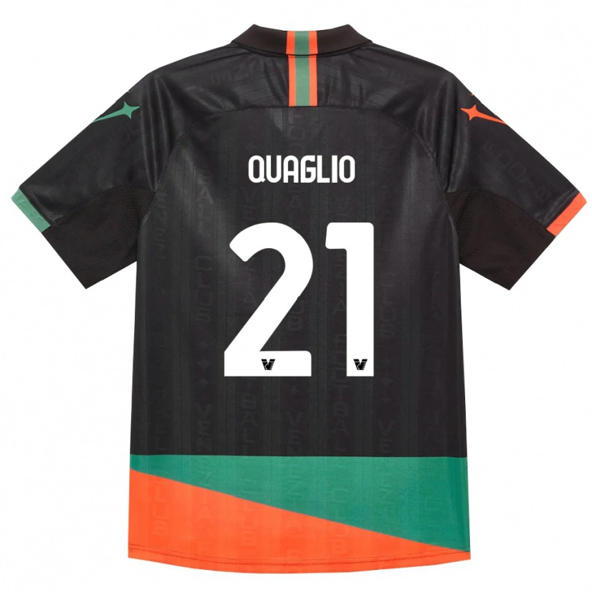 Danxen Women Anna Quaglio #21 Black Orange Green Home Jersey 2026/27 T-Shirt