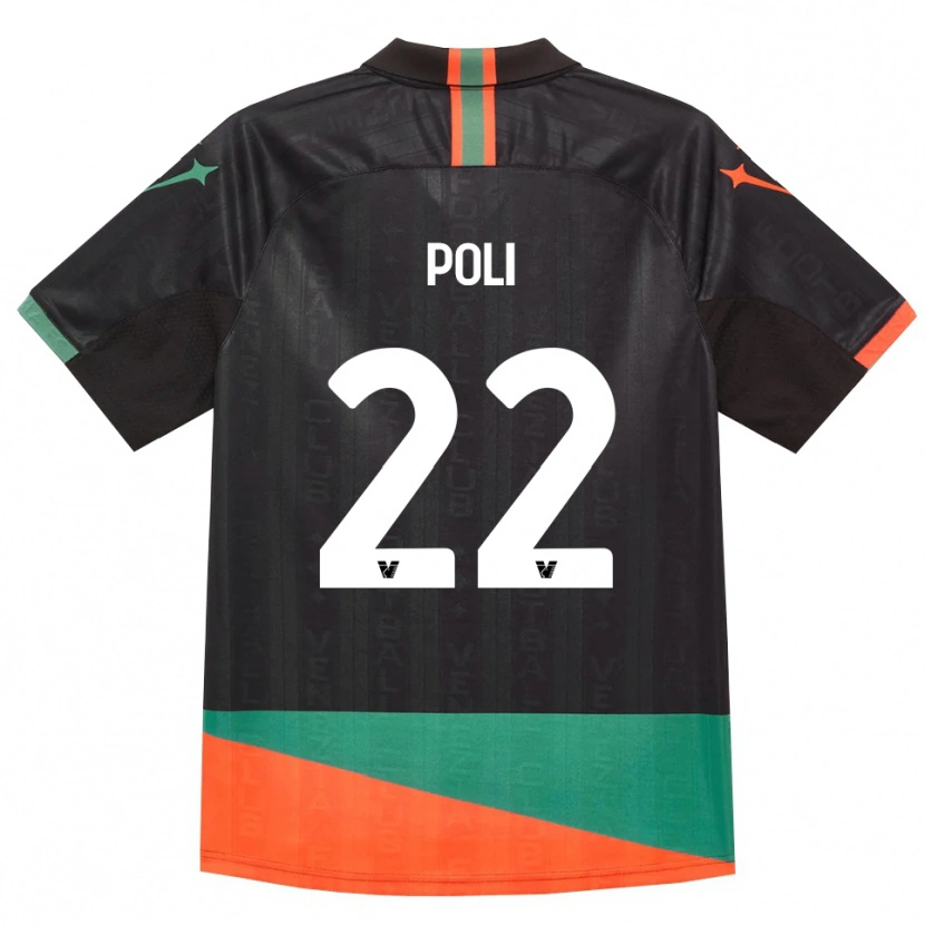 Danxen Women Elena Poli #22 Black Orange Green Home Jersey 2026/27 T-Shirt