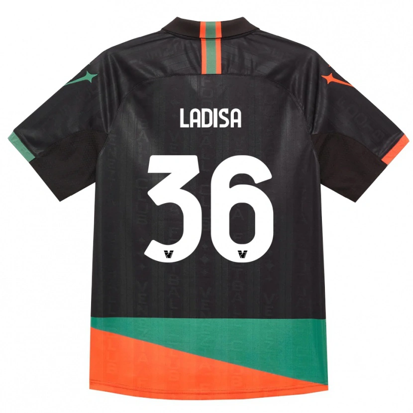 Danxen Women Marco Ladisa #36 Black Orange Green Home Jersey 2026/27 T-Shirt