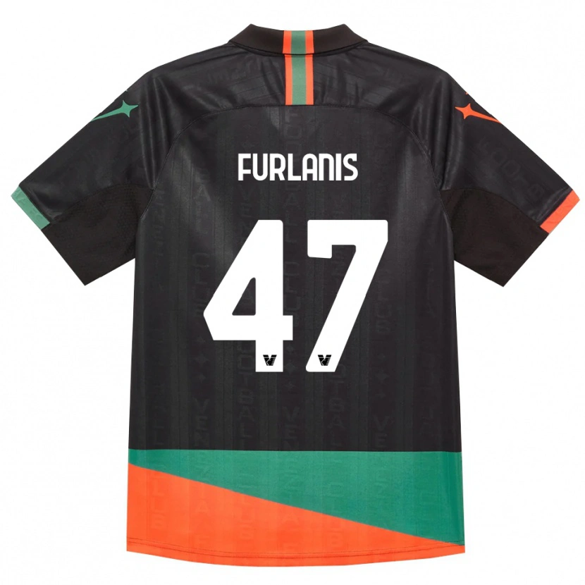 Danxen Women Giorgia Furlanis #47 Black Orange Green Home Jersey 2026/27 T-Shirt