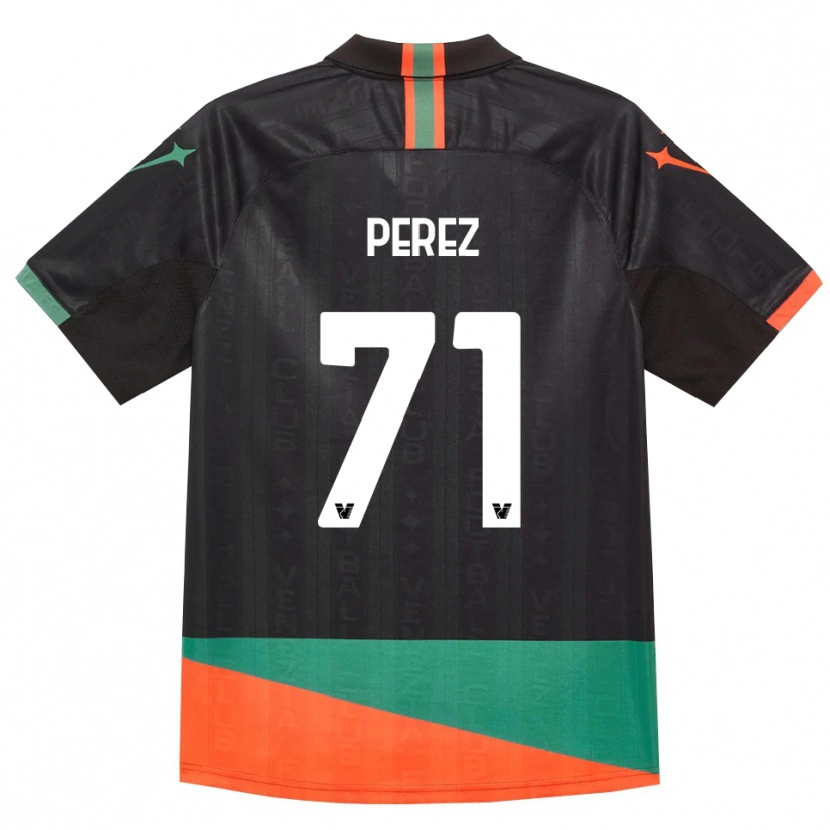 Danxen Women Kike Pérez #71 Black Orange Green Home Jersey 2026/27 T-Shirt