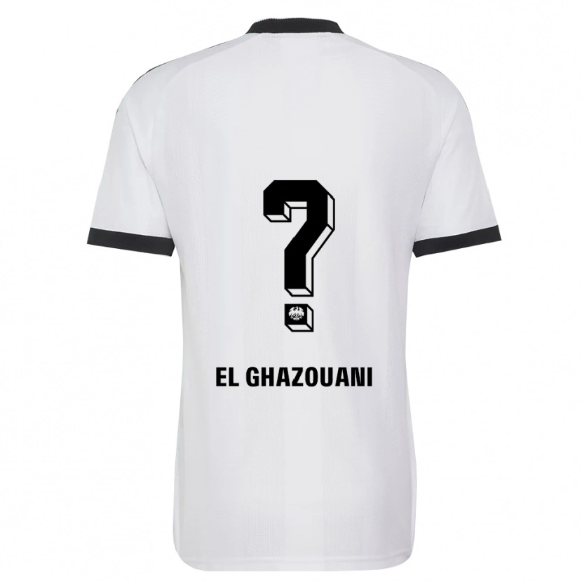 Danxen Women Mohamed El Ghazouani #0 Black White Away Jersey 2026/27 T-Shirt
