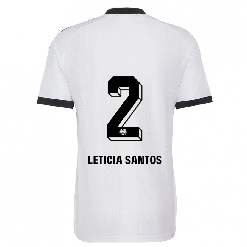 Danxen Women Letícia Santos De Oliveira #2 Black White Away Jersey 2026/27 T-Shirt