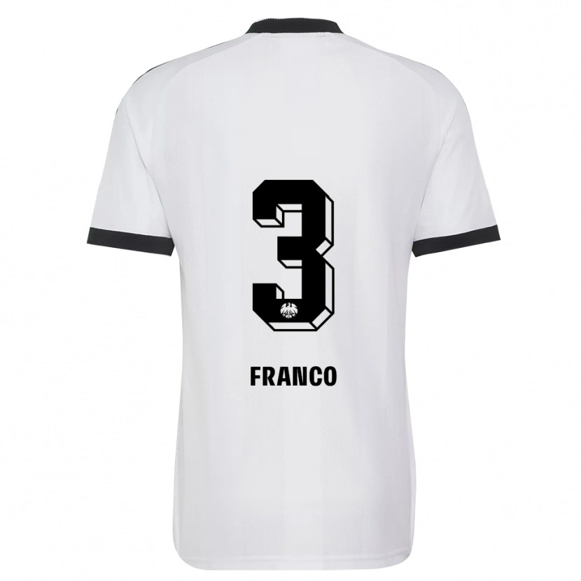 Danxen Women Giuseppe Franco #3 Black White Away Jersey 2026/27 T-Shirt