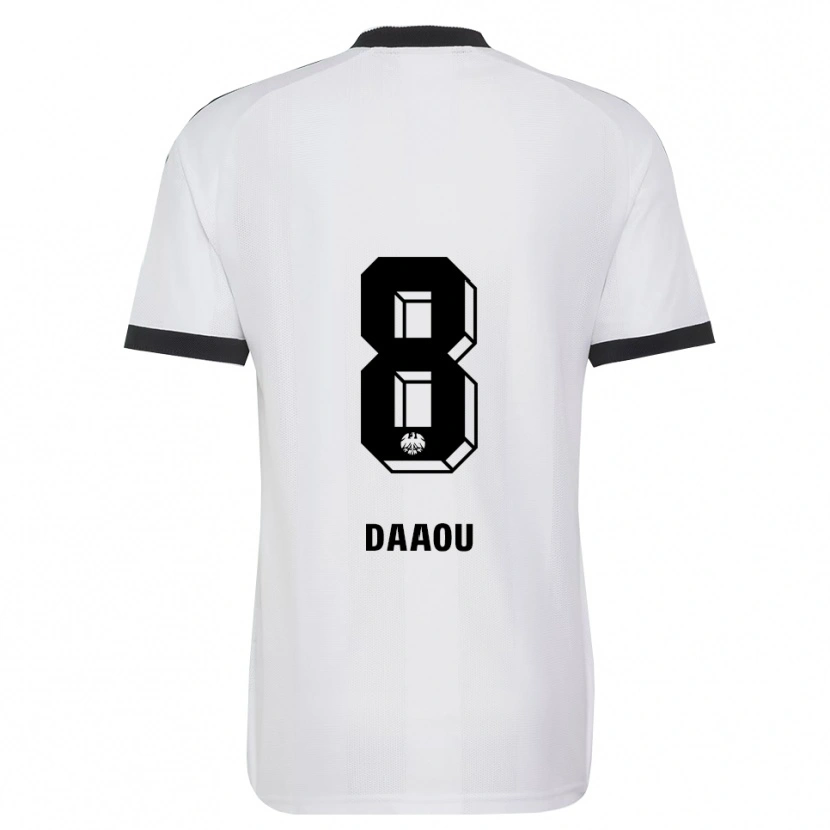 Danxen Women Bilal Daaou #8 Black White Away Jersey 2026/27 T-Shirt
