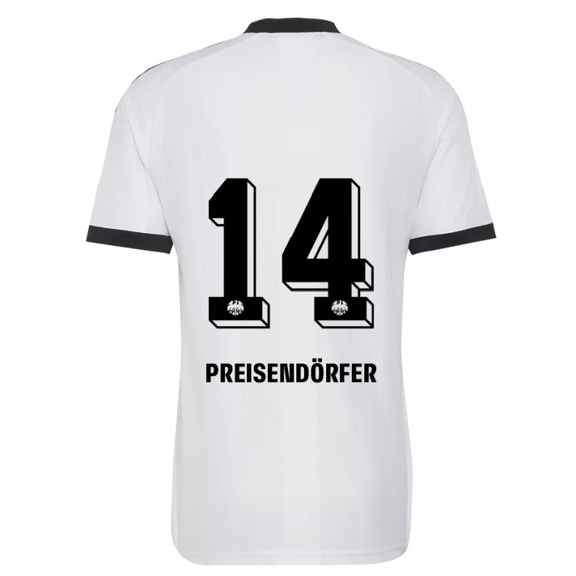 Danxen Women Constantin Preisendörfer #14 Black White Away Jersey 2026/27 T-Shirt