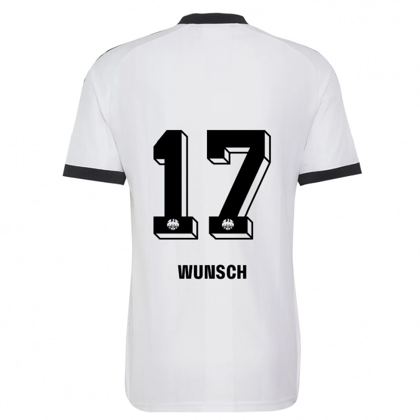 Danxen Women Paul Wünsch #17 Black White Away Jersey 2026/27 T-Shirt