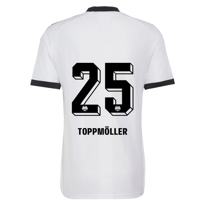 Danxen Women Lionel Toppmöller #25 Black White Away Jersey 2026/27 T-Shirt