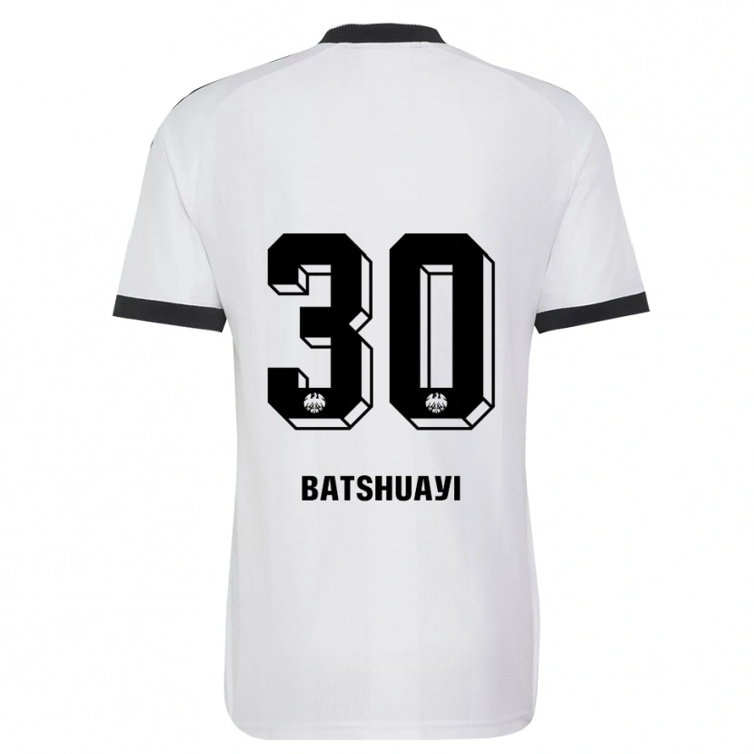 Danxen Women Michy Batshuayi #30 Black White Away Jersey 2026/27 T-Shirt