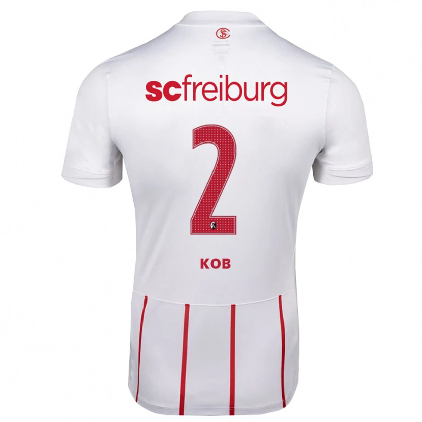 Danxen Women Leon Koß #2 White Red Yellow Away Jersey 2026/27 T-Shirt
