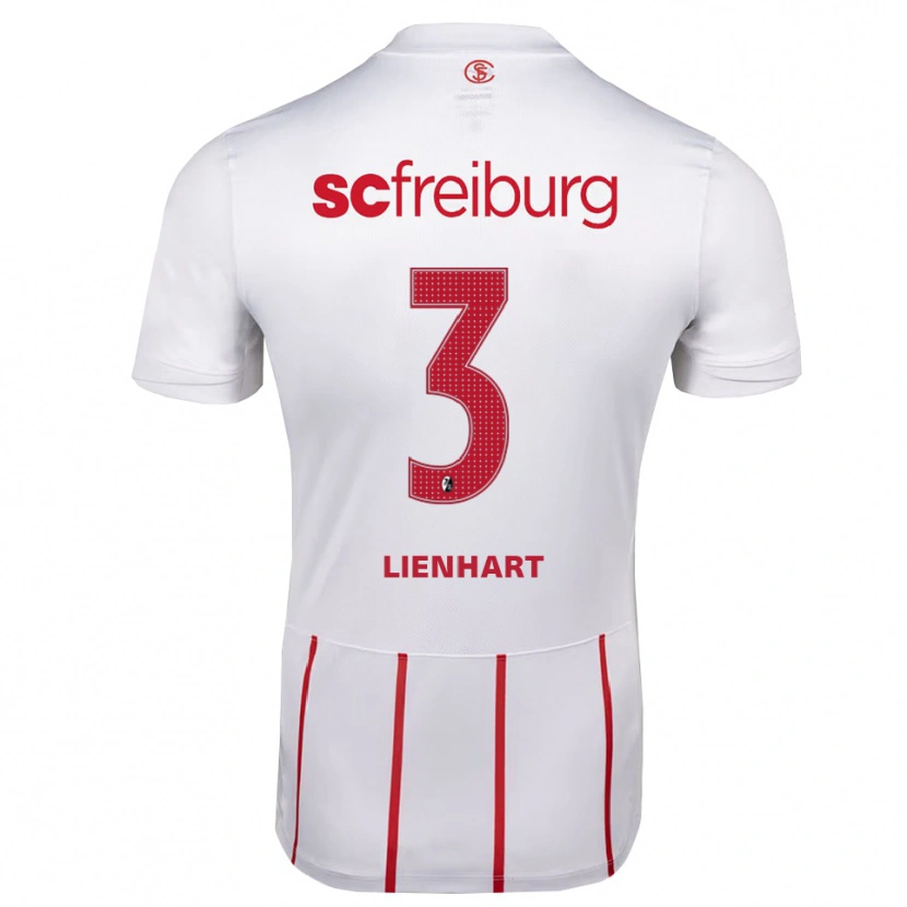 Danxen Women Philipp Lienhart #3 White Red Yellow Away Jersey 2026/27 T-Shirt
