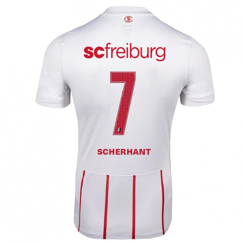 Danxen Women Derry Scherhant #7 White Red Yellow Away Jersey 2026/27 T-Shirt