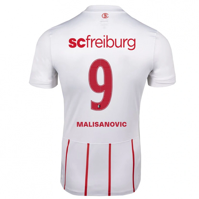 Danxen Women Darko Malisanovic #9 White Red Yellow Away Jersey 2026/27 T-Shirt