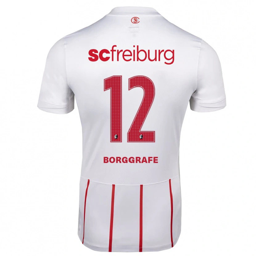 Danxen Women Rafaela Borggräfe #12 White Red Yellow Away Jersey 2026/27 T-Shirt