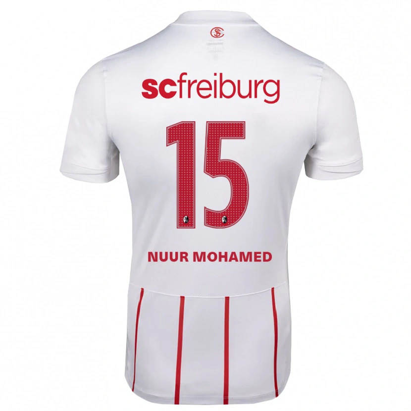 Danxen Women Billal Mohamed #15 White Red Yellow Away Jersey 2026/27 T-Shirt