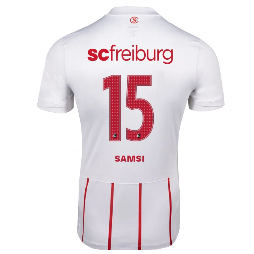Danxen Women Simon Samsi #15 White Red Yellow Away Jersey 2026/27 T-Shirt