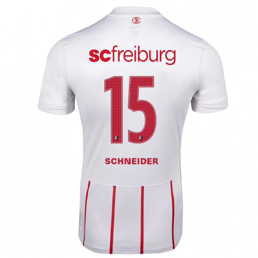 Danxen Women Maj Schneider #15 White Red Yellow Away Jersey 2026/27 T-Shirt