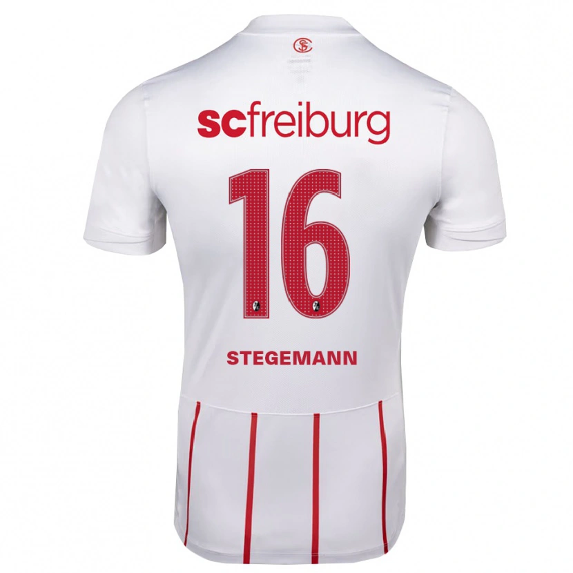 Danxen Women Greta Stegemann #16 White Red Yellow Away Jersey 2026/27 T-Shirt