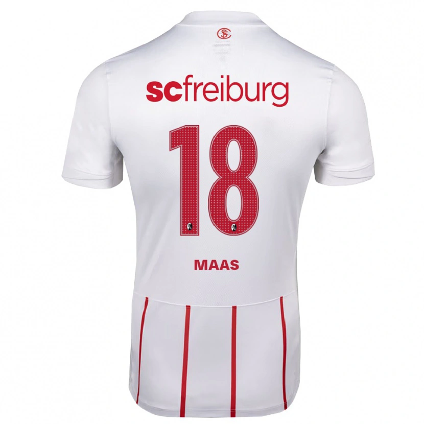 Danxen Women Mia-Lena Maas #18 White Red Yellow Away Jersey 2026/27 T-Shirt