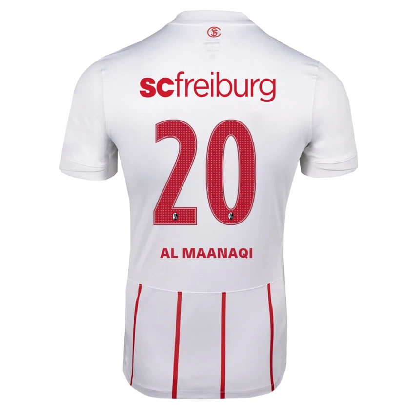 Danxen Women Jawad Al Maanaqi #20 White Red Yellow Away Jersey 2026/27 T-Shirt