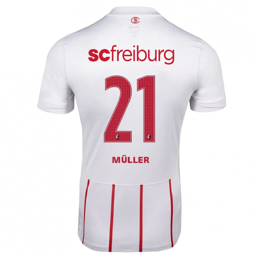 Danxen Women Florian Müller #21 White Red Yellow Away Jersey 2026/27 T-Shirt