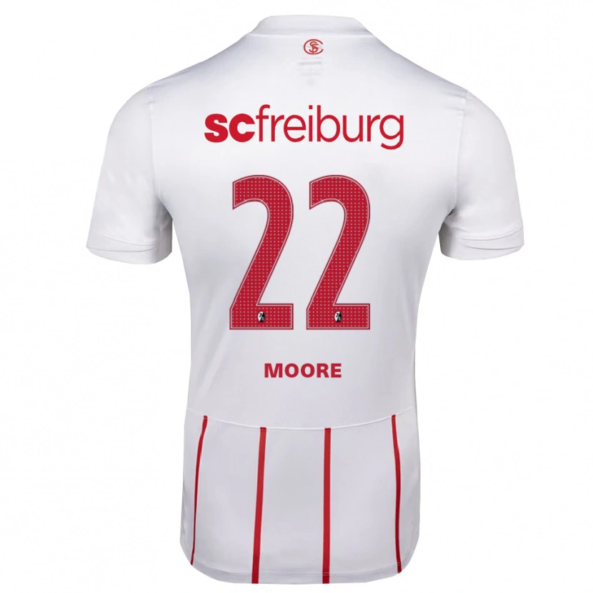 Danxen Women Noah Moore #22 White Red Yellow Away Jersey 2026/27 T-Shirt
