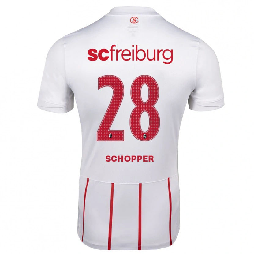Danxen Women David Schopper #28 White Red Yellow Away Jersey 2026/27 T-Shirt