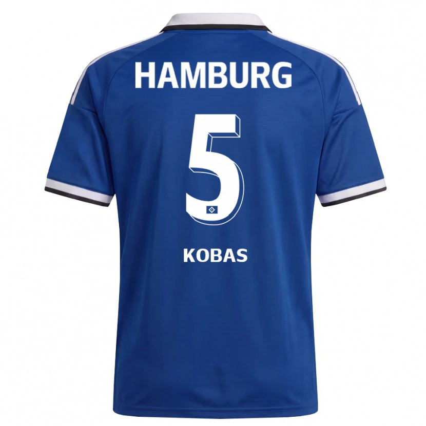 Danxen Women Jan Kobas #5 White Blue Away Jersey 2026/27 T-Shirt