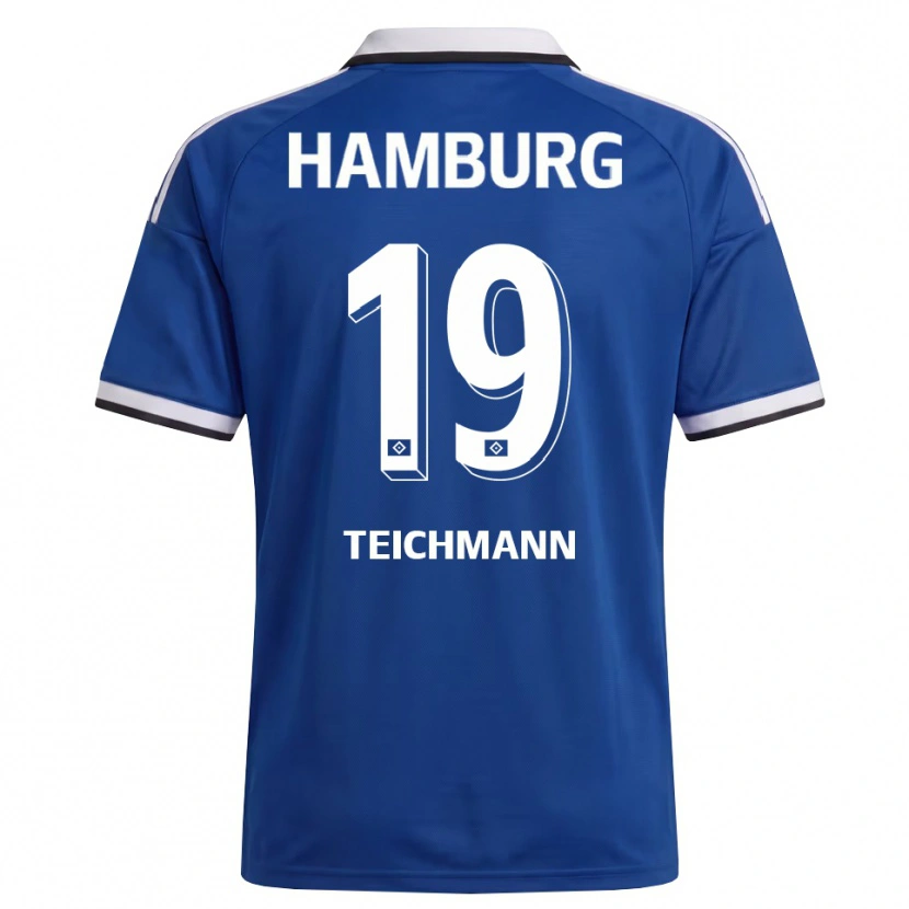 Danxen Women Mats Teichmann #19 White Blue Away Jersey 2026/27 T-Shirt