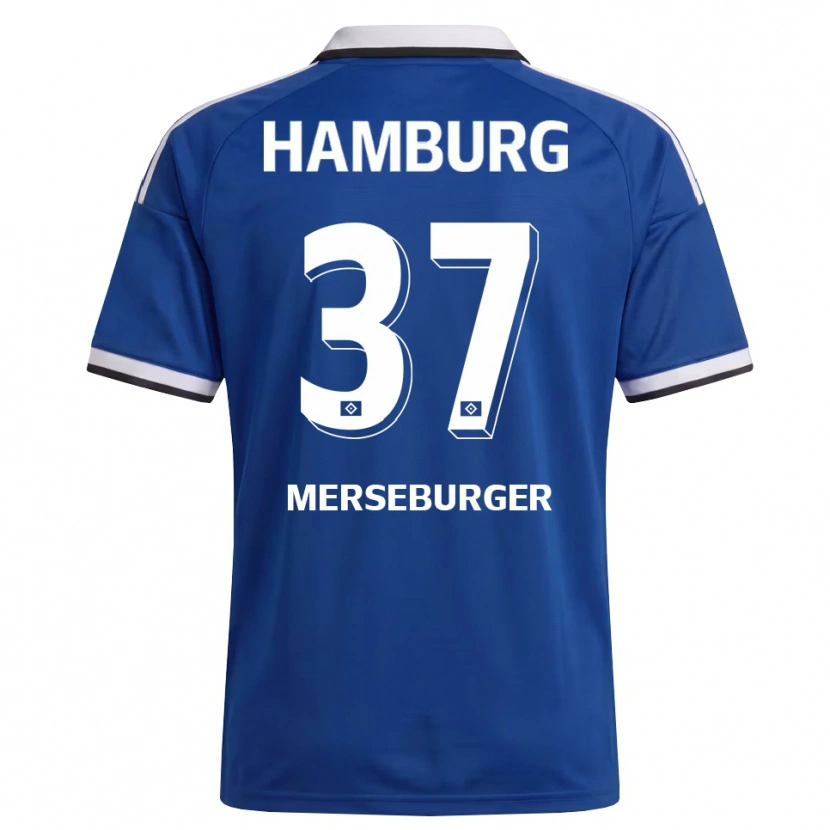 Danxen Women Dominik Merseburger #37 White Blue Away Jersey 2026/27 T-Shirt