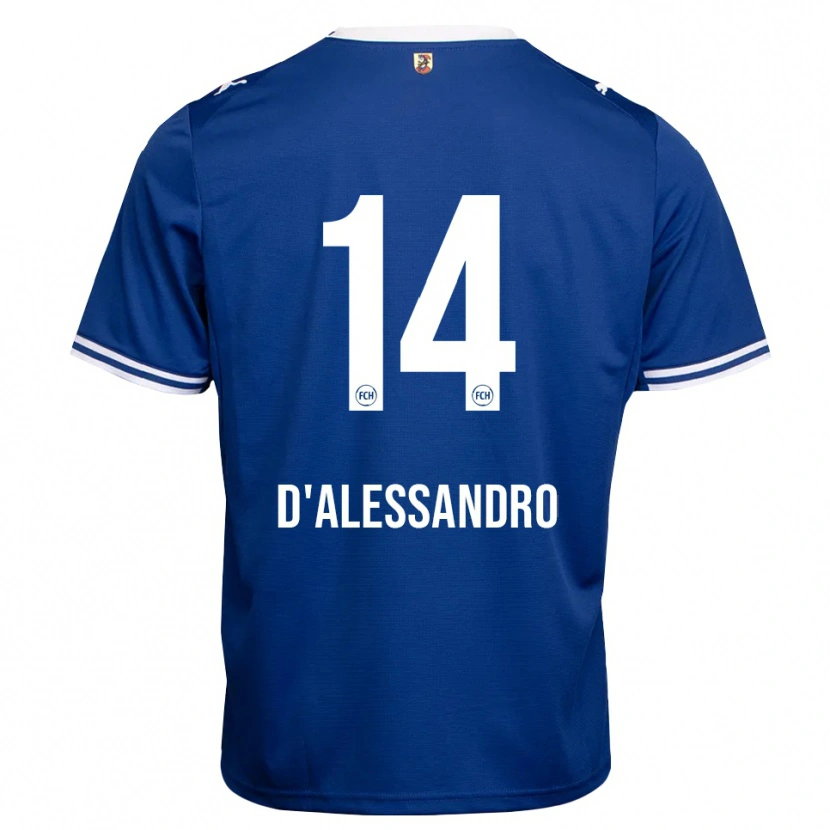 Danxen Women Aldo D'alessandro #14 Royal Blue White Away Jersey 2026/27 T-Shirt