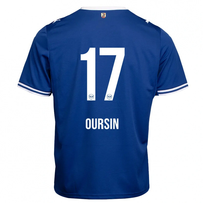 Danxen Women Fredrik Oursin #17 Royal Blue White Away Jersey 2026/27 T-Shirt