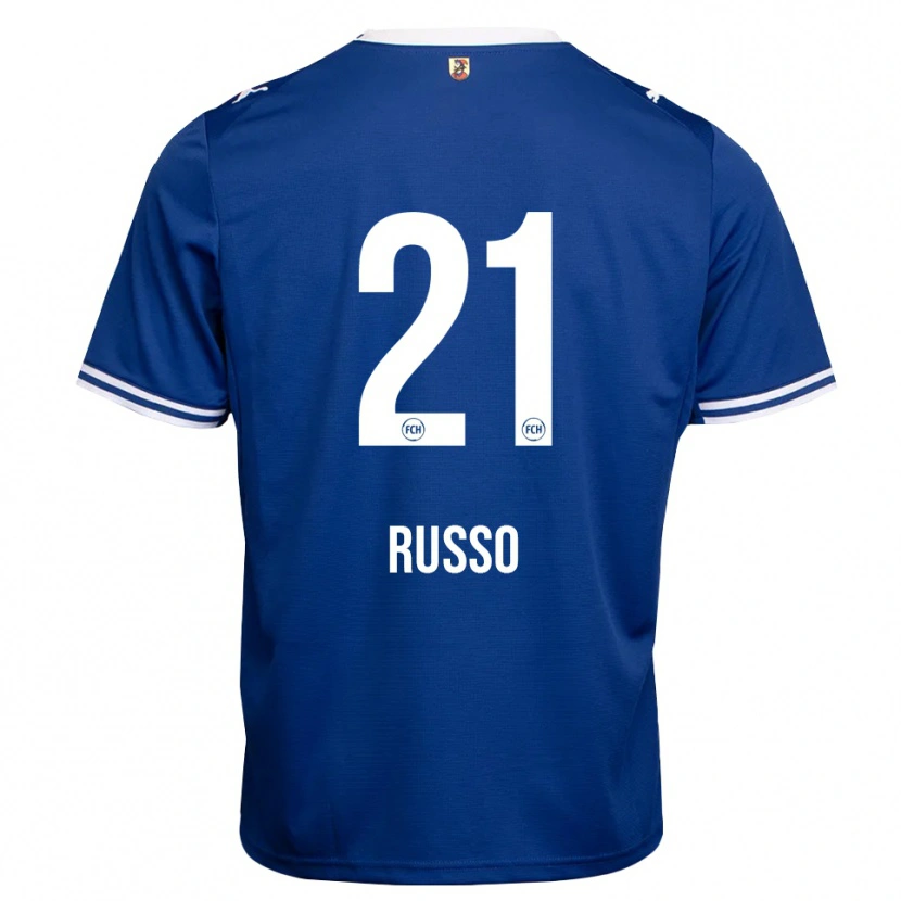 Danxen Women Gianluca Russo #21 Royal Blue White Away Jersey 2026/27 T-Shirt