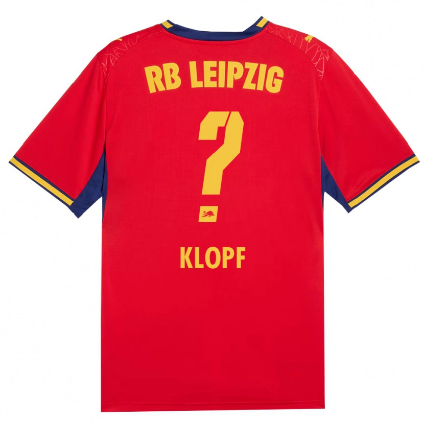 Danxen Women Oskar Klopf #0 Red Yellow Royal Blue Away Jersey 2026/27 T-Shirt