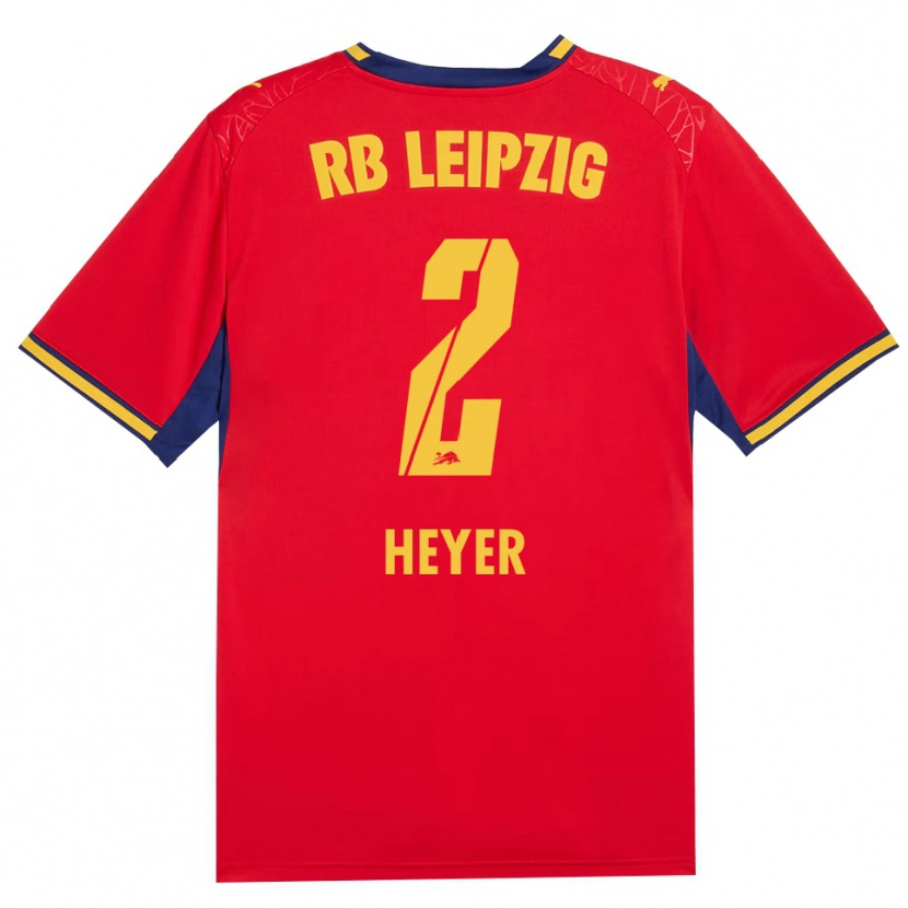 Danxen Women Friedrich Heyer #2 Red Yellow Royal Blue Away Jersey 2026/27 T-Shirt