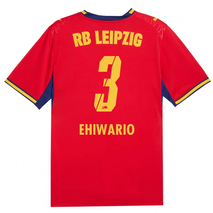 Danxen Women Nwabueze Ehiwario #3 Red Yellow Royal Blue Away Jersey 2026/27 T-Shirt