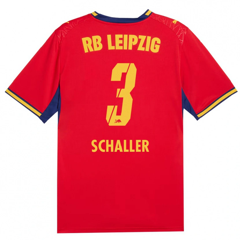 Danxen Women Josefine Schaller #3 Red Yellow Royal Blue Away Jersey 2026/27 T-Shirt