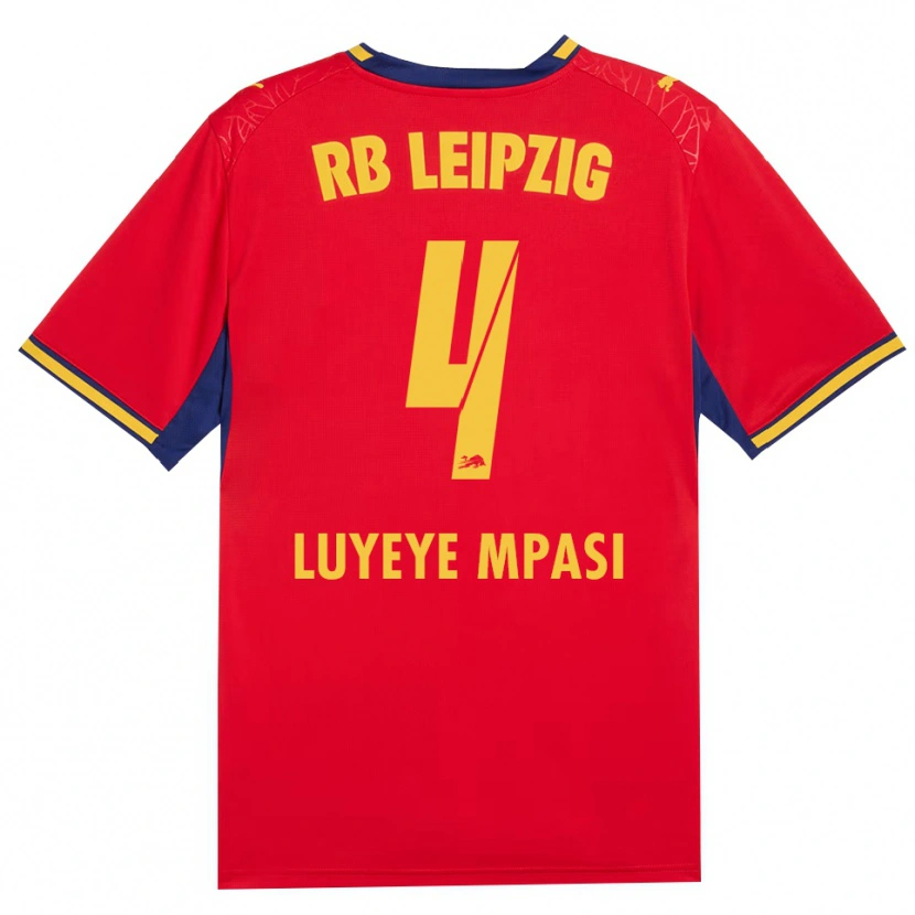 Danxen Women Seal Luyeye Mpasi #4 Red Yellow Royal Blue Away Jersey 2026/27 T-Shirt
