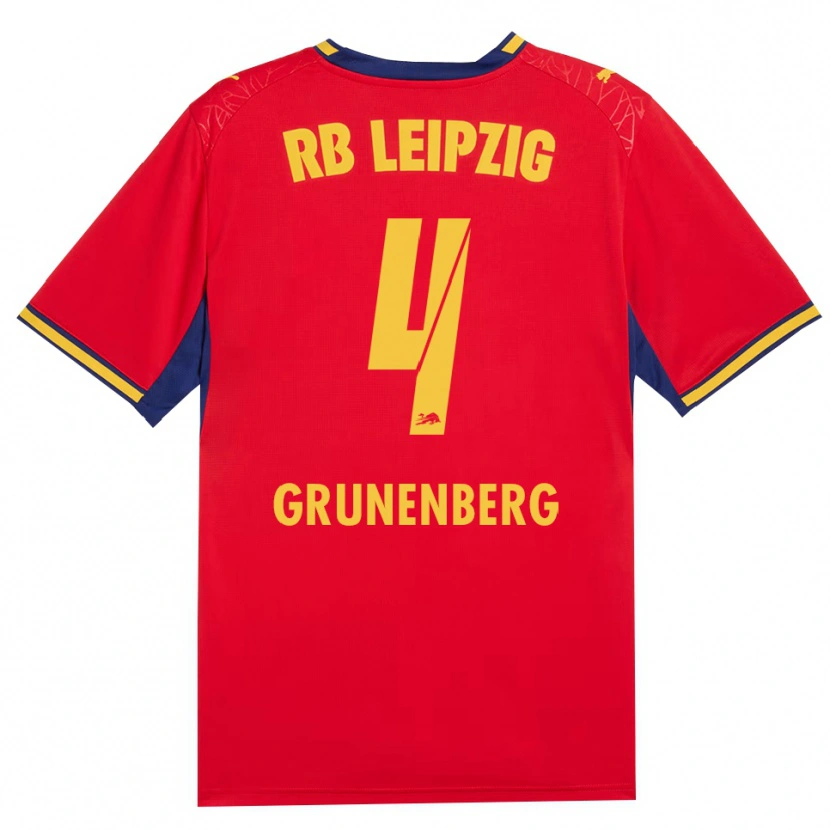 Danxen Women Rucy Grunenberg #4 Red Yellow Royal Blue Away Jersey 2026/27 T-Shirt